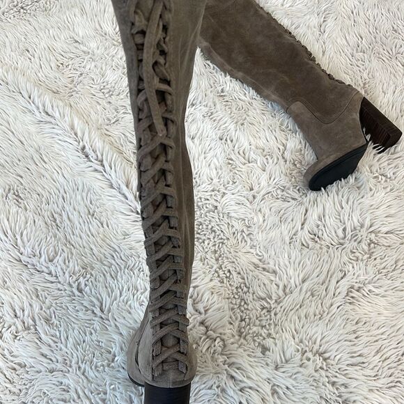 Vince Camuto Velvet Dream Verona TOLLA Lace up Over the Knee Boot - Picture 10 of 16